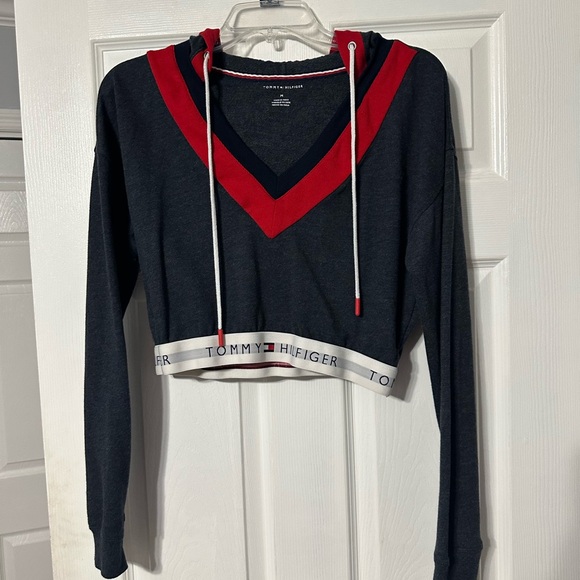 Tommy Hilfiger Tops - Tommy Hilfiger Women's Cropped Hoodie